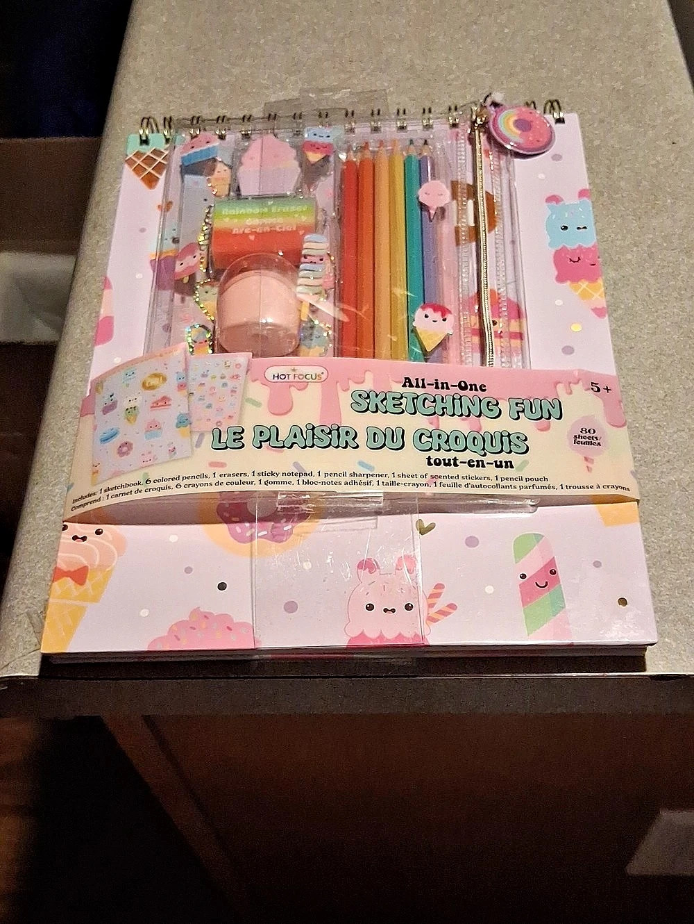 Hot Focus All-in-One Sketching Fun Sketching Kit Pink & Multicolor